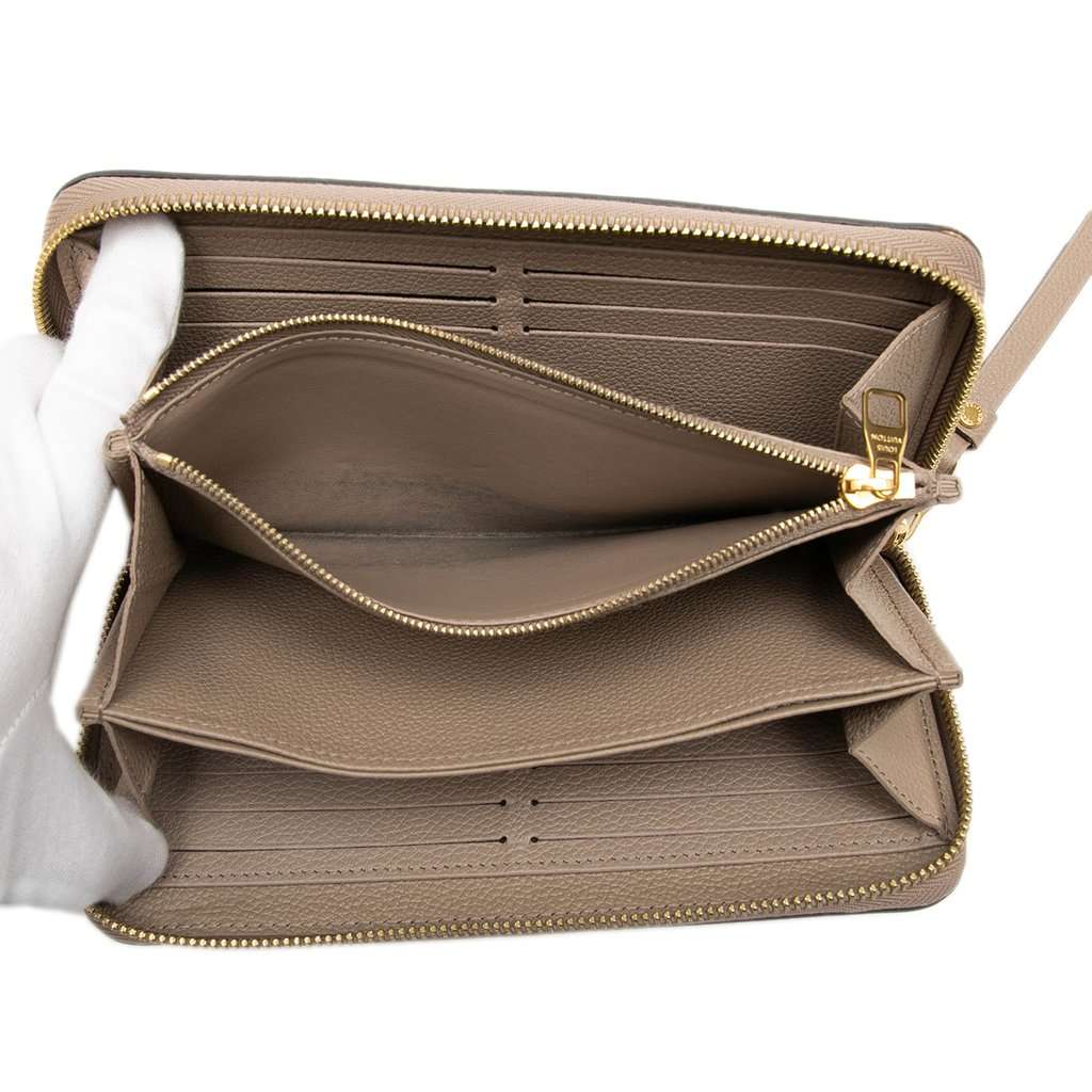 Louis Vuitton Bicolor Monogram Empreinte Giant Zippy Wallet Brown Leather Very good - Model View
