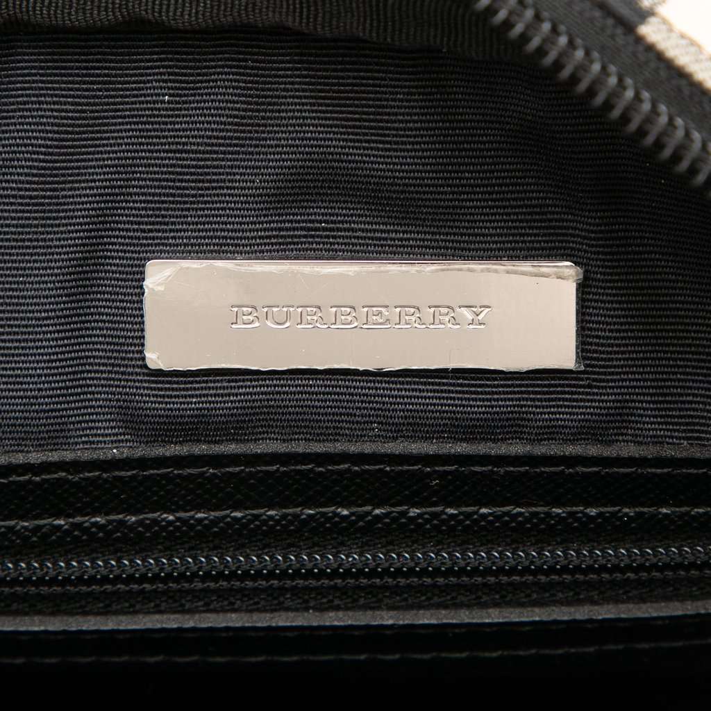 Burberry House Check Canvas Crossbody Beige Very good condition - Box View