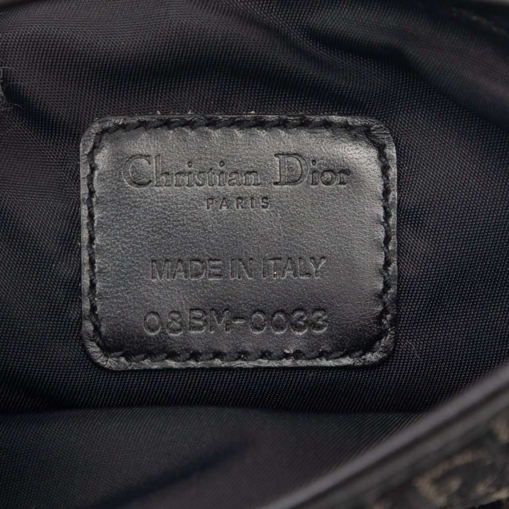 Dior Diorissimo Trotter Canvas Phone Case Crossbody Black Very good condition - Box View