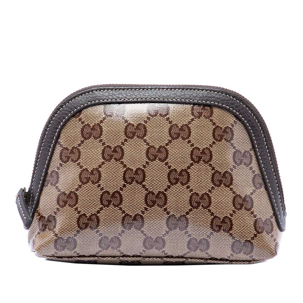 Gucci GG Crystal Pouch Beige Very good - Front View