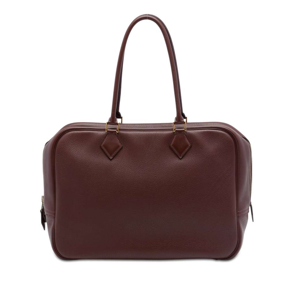 Hermès Fjord Plume 32 Red Leather Very good - Front View