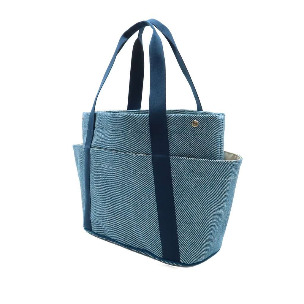 Hermès Toile Cabriole Nappy Bag Blue Very good condition - Back View