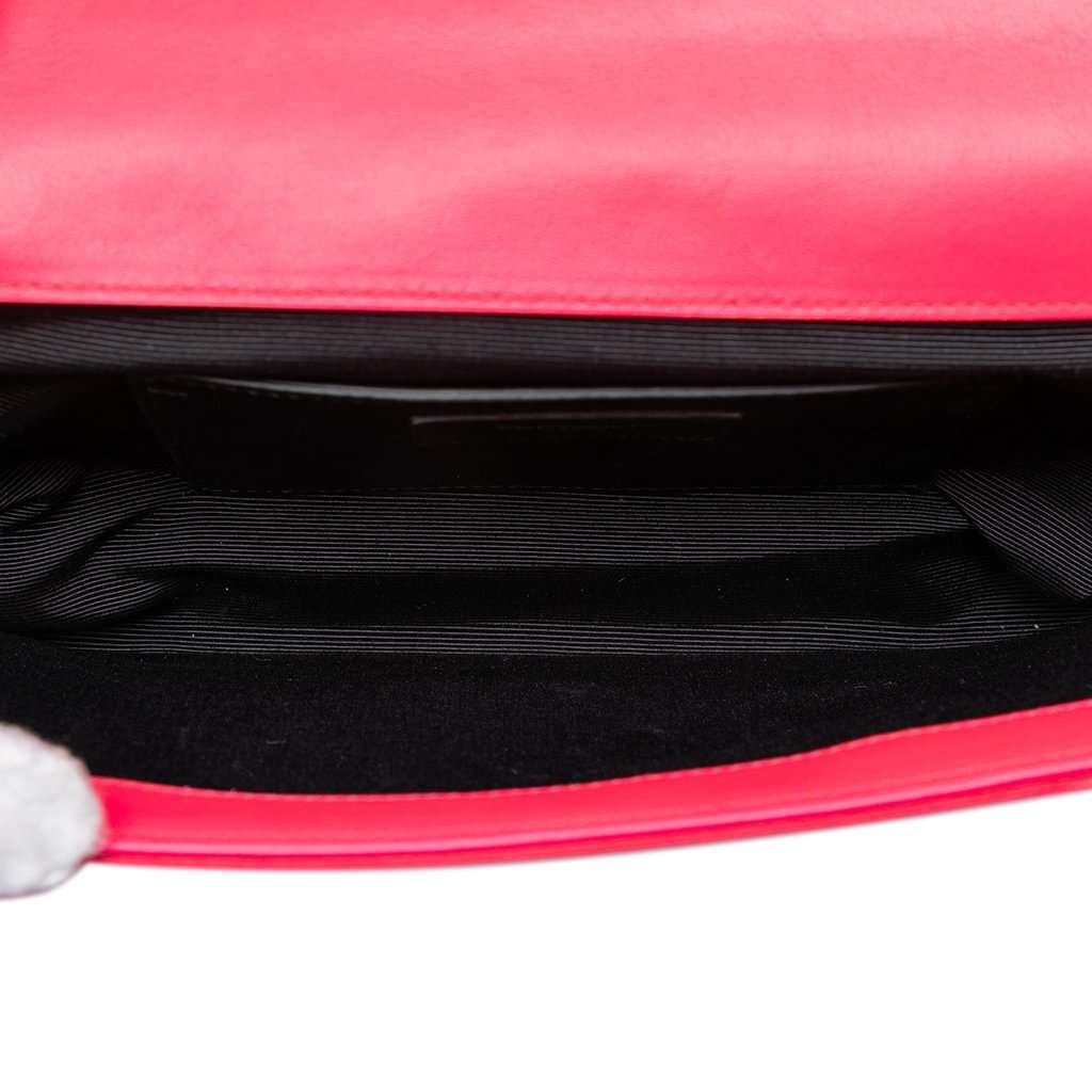 Saint Laurent Smooth Calfskin Monogram Cassandre Clutch Pink Leather Very good condition - Model View