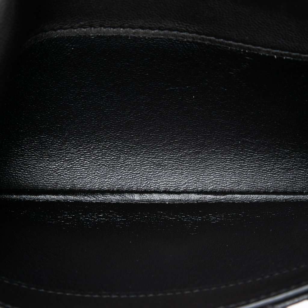 Saint Laurent Quilted Lambskin Monogram Gaby Phone Holder Crossbody Black Leather Very good - Model View