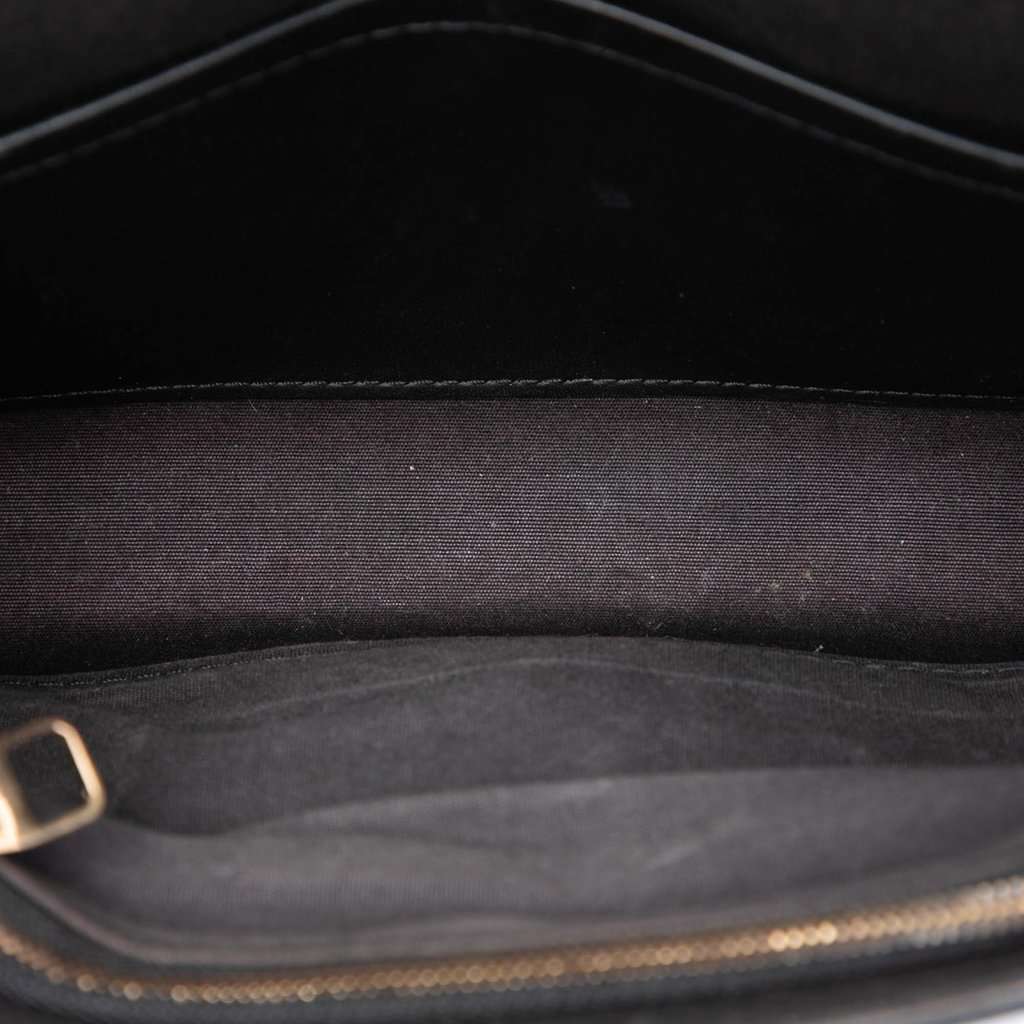 Louis Vuitton Vernis Louise Sliding Chain MM Black Leather Very good condition - Model View
