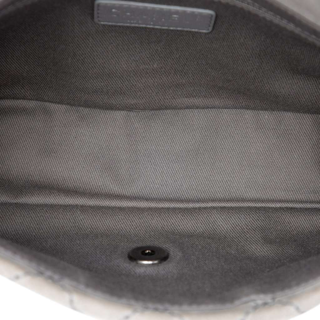 Chanel Medium CC Quilted Suede Whipstitch Single Flap MultiColor Leather Very good - Model View