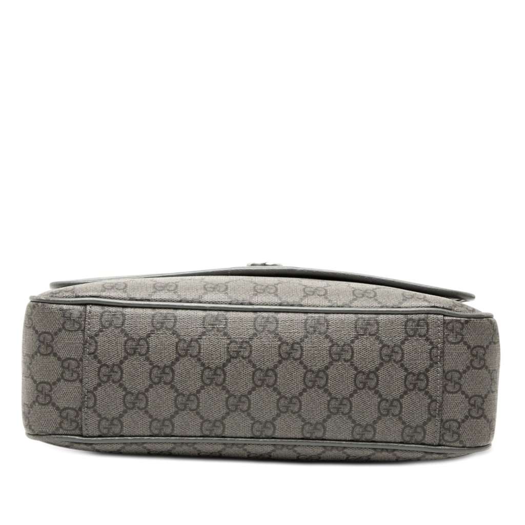 Gucci Medium GG Supreme Ophidia Messenger Bag Green Very good condition - Inside View