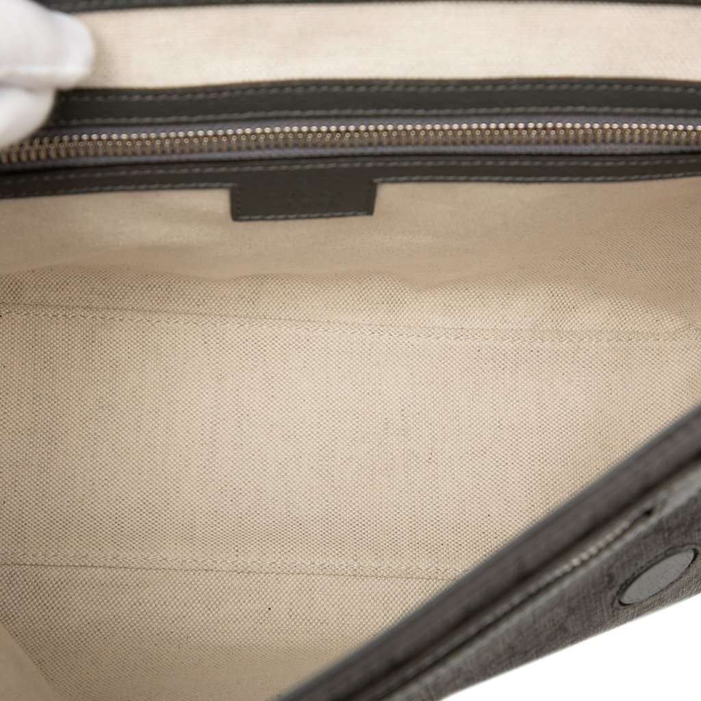 Gucci Medium GG Supreme Ophidia Messenger Bag Green Very good condition - Model View