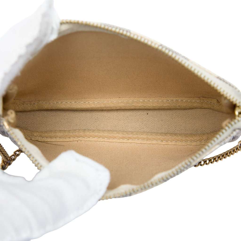 Louis Vuitton Damier Azur Mini Pochette Accessoires White Very good - Model View