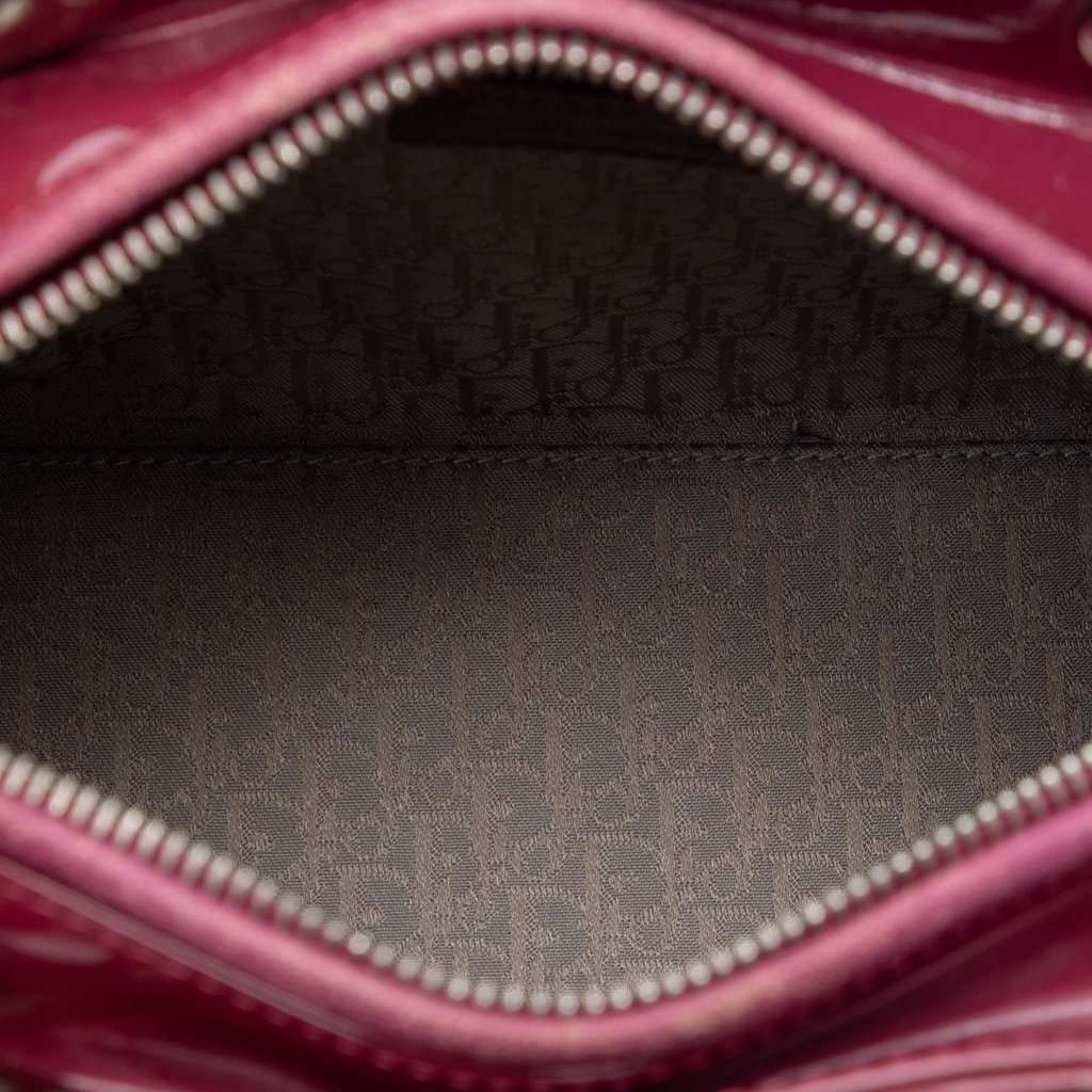 Dior Medium Patent Cannage Lady Dior Red Leather Very good condition - Model View