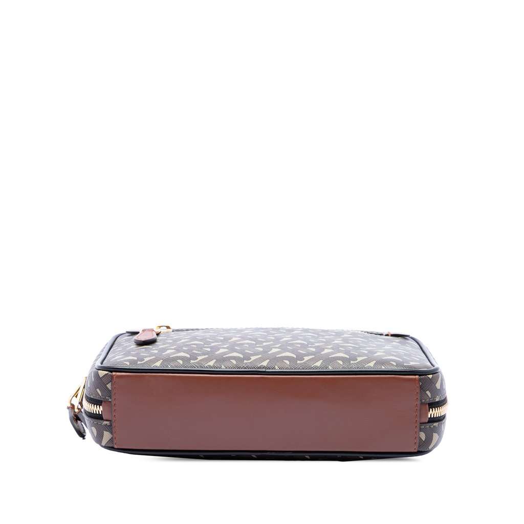 Burberry TB Monogram E-Canvas Camera Bag Brown Very good condition - Inside View