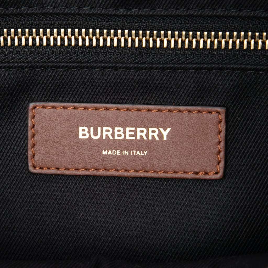 Burberry TB Monogram E-Canvas Camera Bag Brown Very good condition - Box View