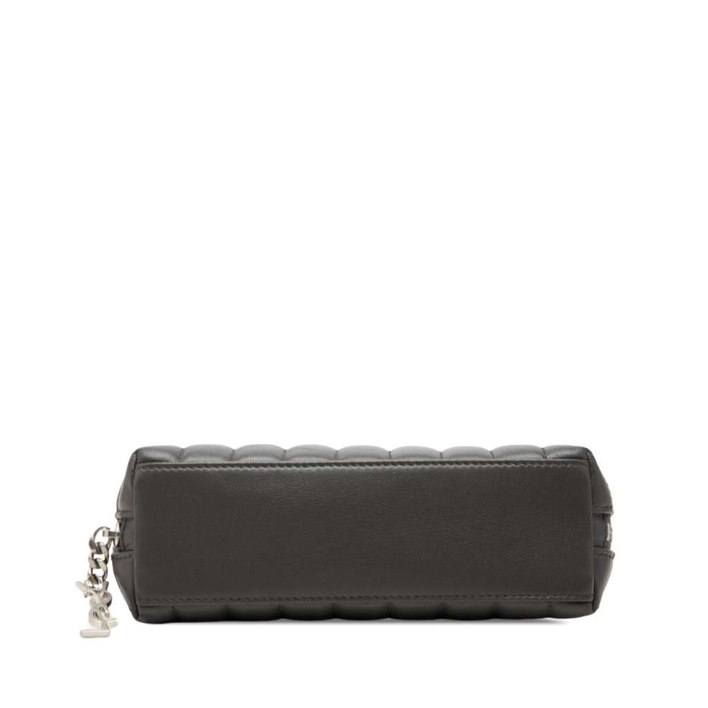 Saint Laurent Matelasse Lambskin Monogram Loulou Cosmetic Case Black Leather Very good - Inside View