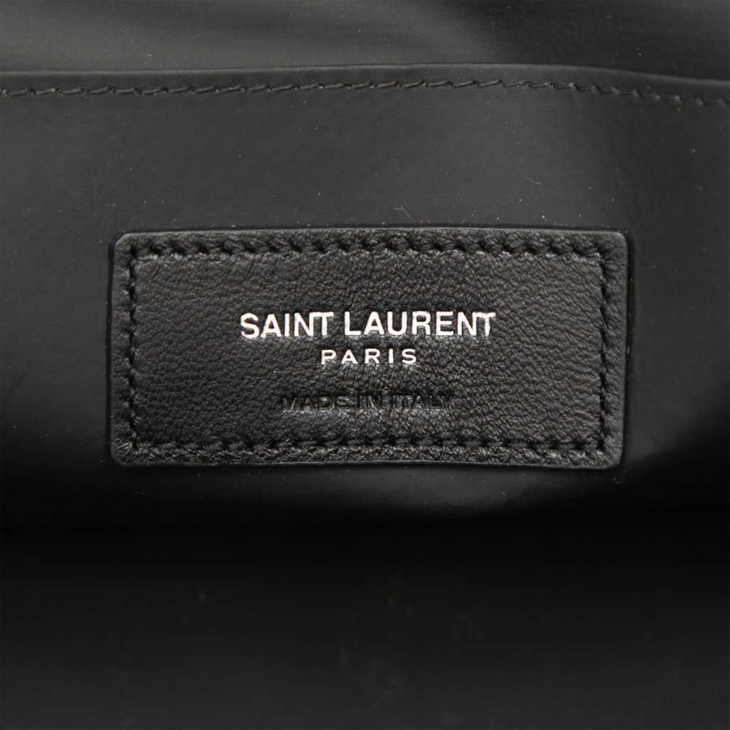 Saint Laurent Matelasse Lambskin Monogram Loulou Cosmetic Case Black Leather Very good - Box View
