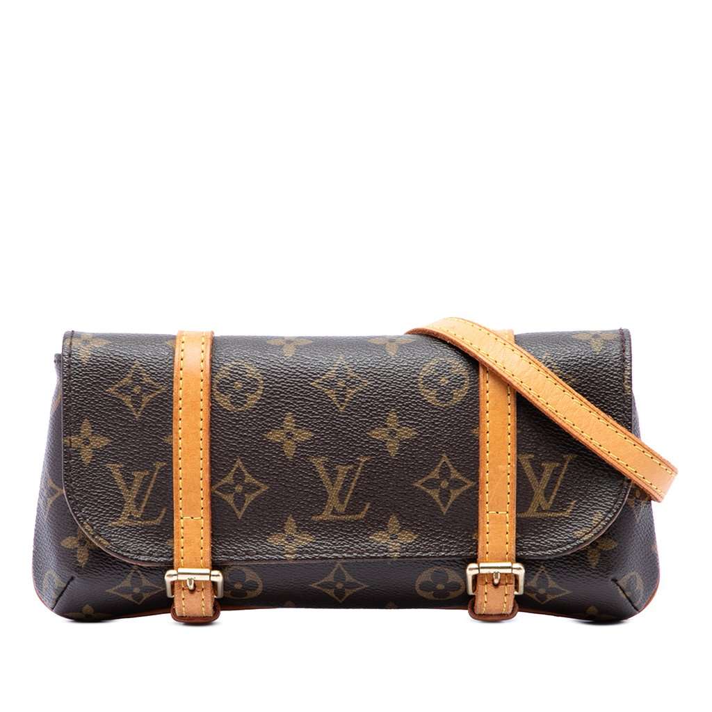 Louis Vuitton Monogram Pochette Marelle PM Brown Very good - Front View