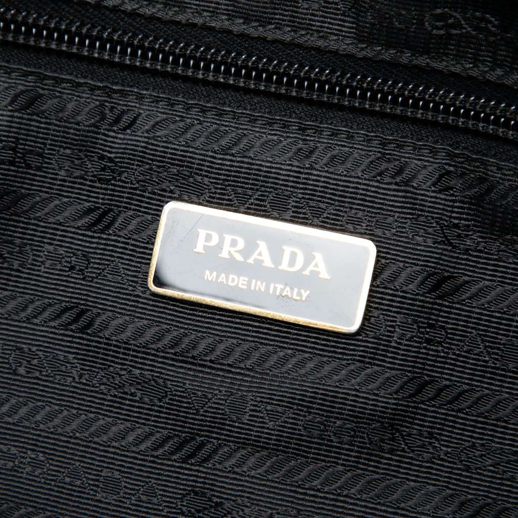 Prada Tessuto Bow Satchel Black Very good condition - Box View