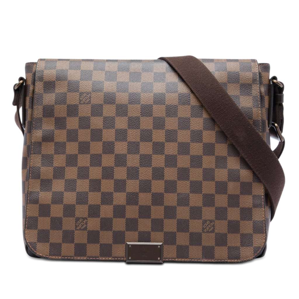 Louis Vuitton Damier Ebene District MM Brown Very good - Front View