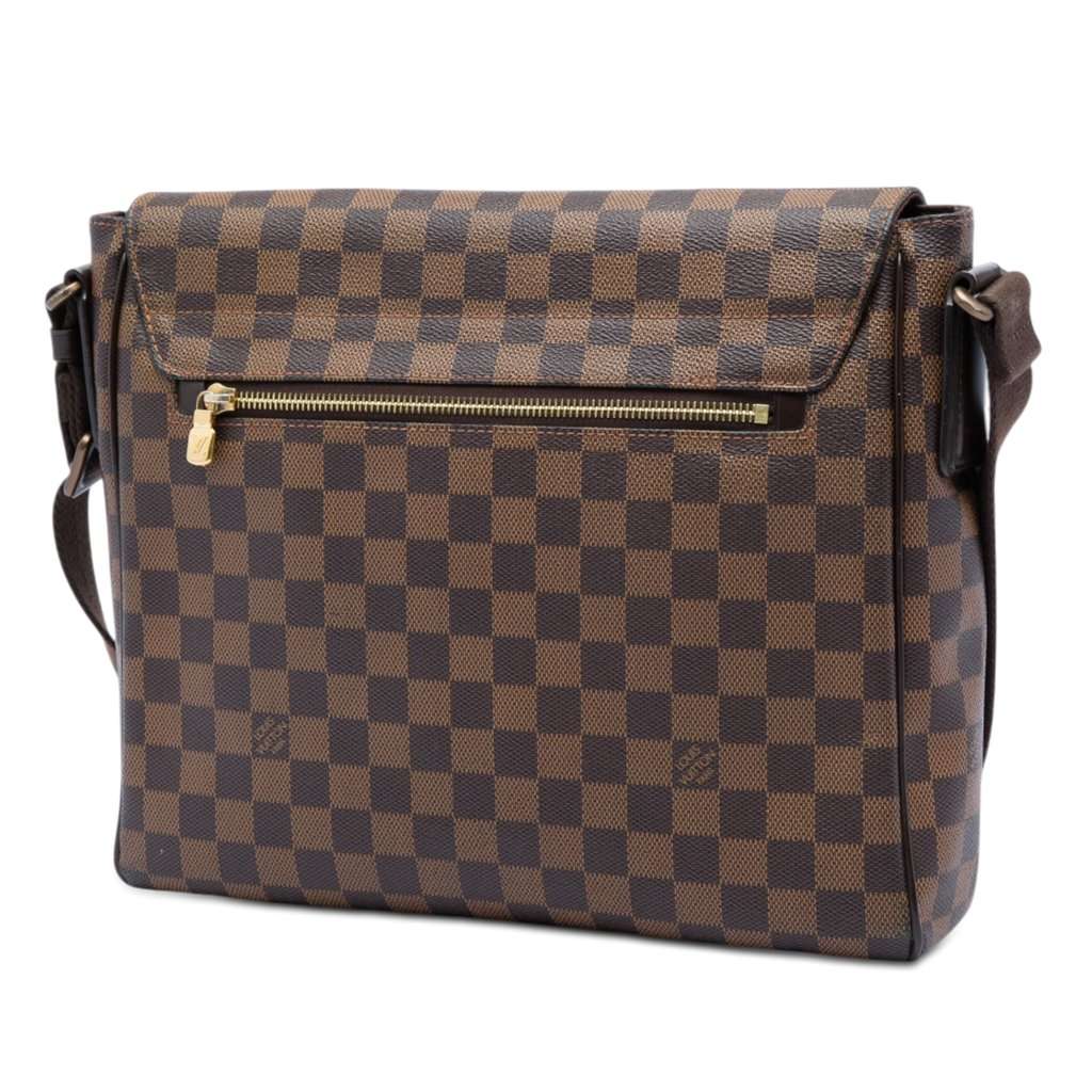 Louis Vuitton Damier Ebene District MM Brown Very good - Back View