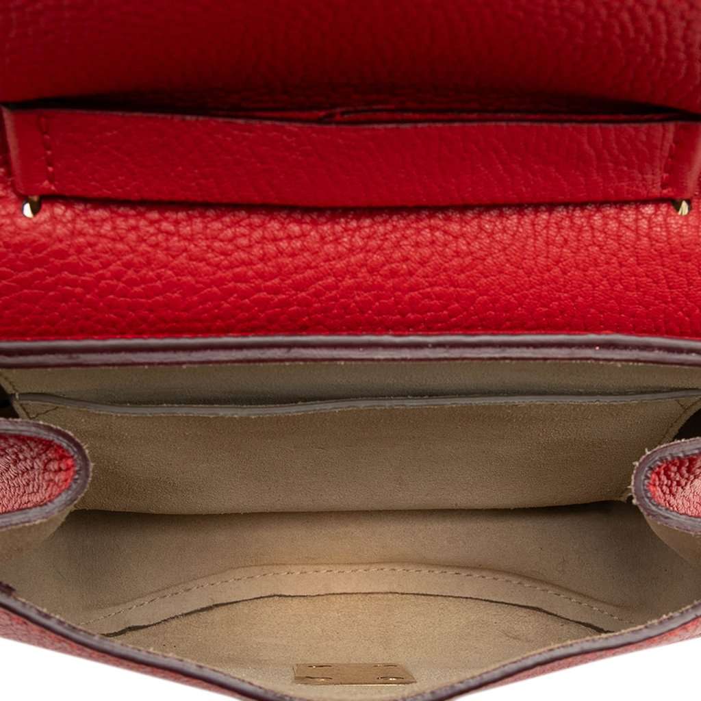 Chloé Mini Leather Drew Crossbody Red Leather Very good condition - Model View