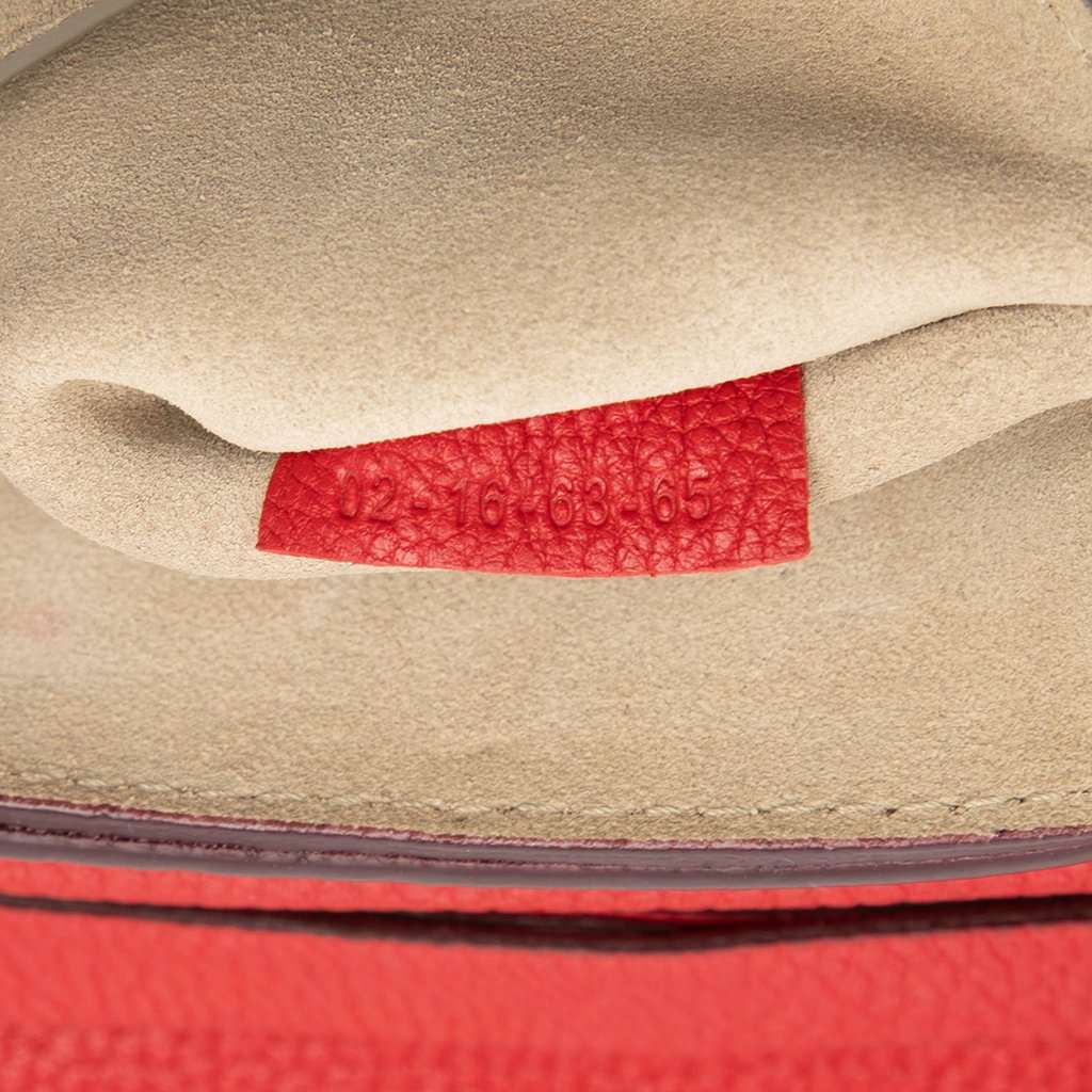 Chloé Mini Leather Drew Crossbody Red Leather Very good condition - Box View