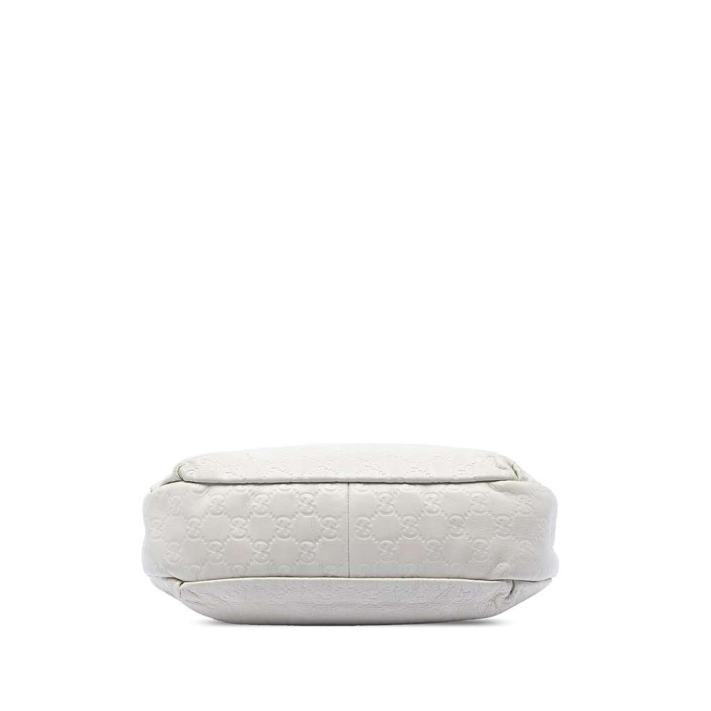 Gucci Medium Guccissima New Ladies Hobo White Leather Very good condition - Inside View