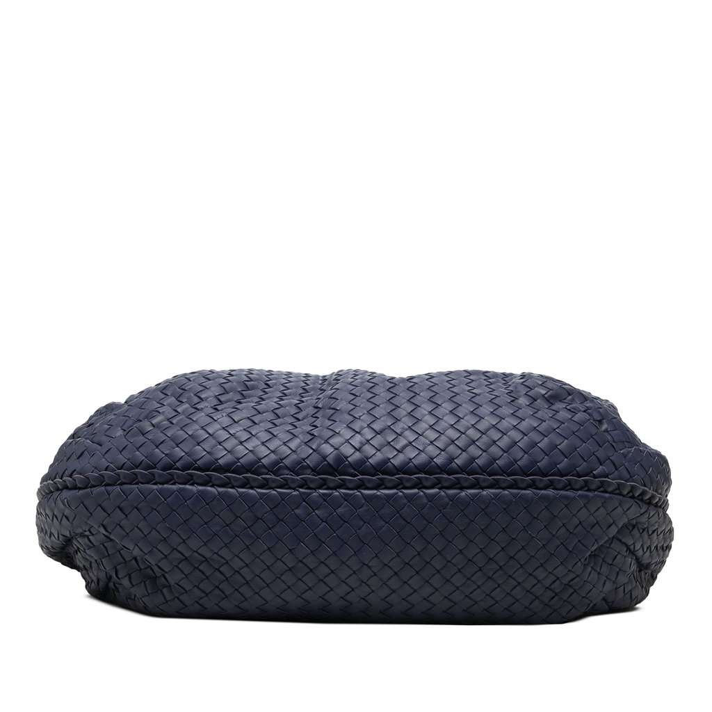 Bottega Veneta Large Nappa Intrecciato Belly Hobo Blue Leather Very good condition - Inside View