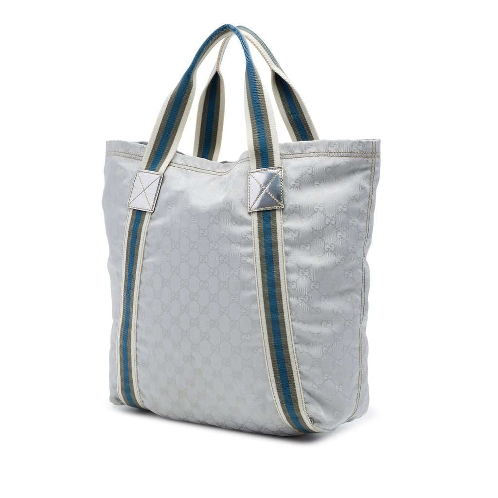 Gucci GG Canvas Web Tote MultiColor Very good - Back View