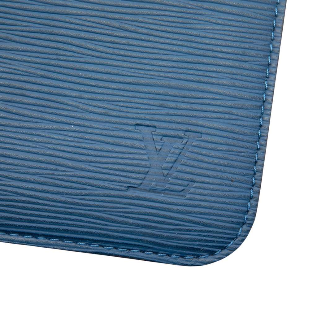 Louis Vuitton Epi Neverfull Pochette Blue Leather Very good condition - Box View
