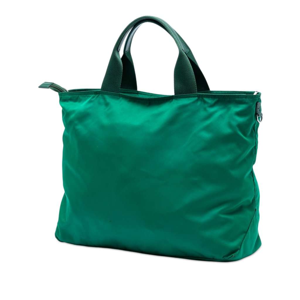 Prada Tessuto Satchel Green Very good condition - Back View