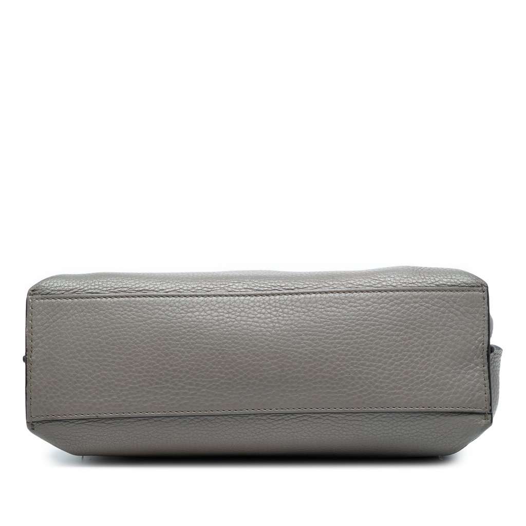Gucci Small Leather Bamboo Daily Satchel Grey Leather Good condition - Inside View