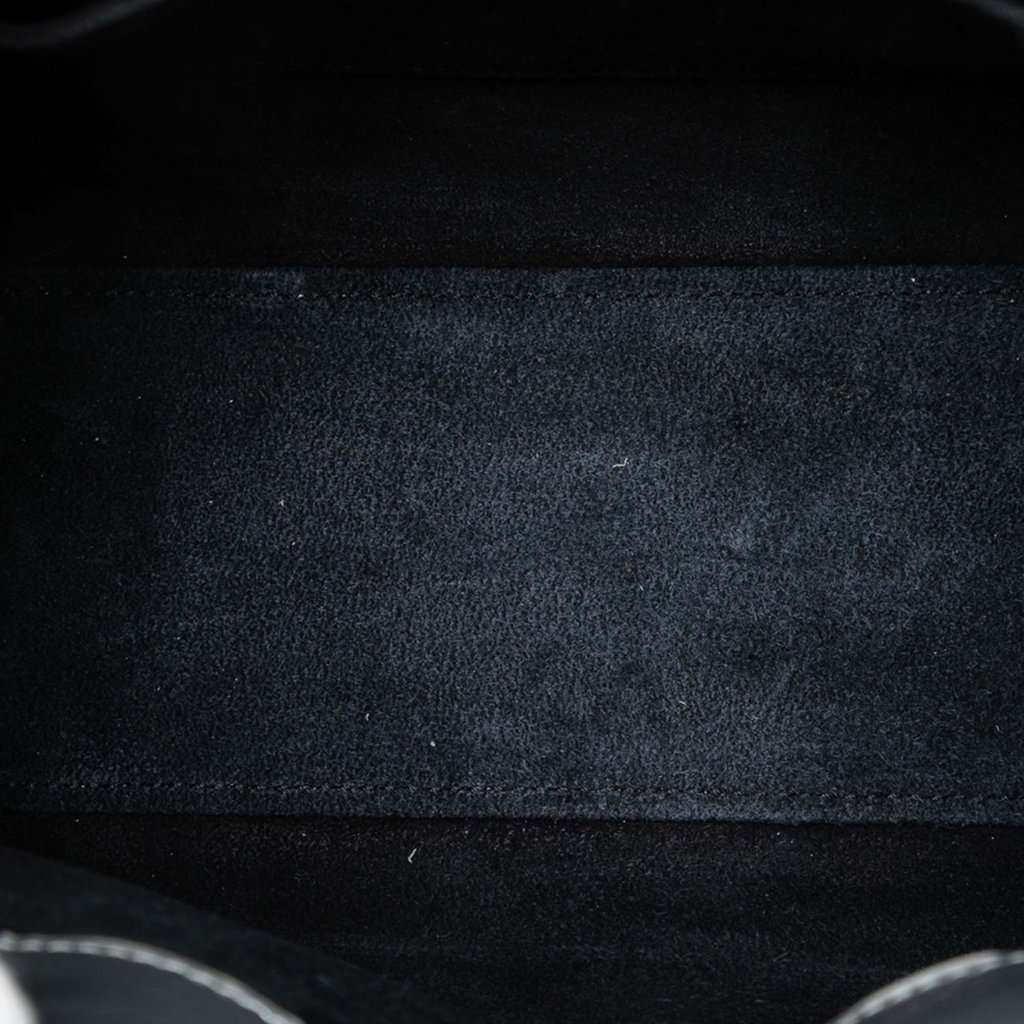 Saint Laurent Nano Metallic Crinkled Calfskin Supple Sac De Jour Satchel Silver Leather Very good condition - Model View