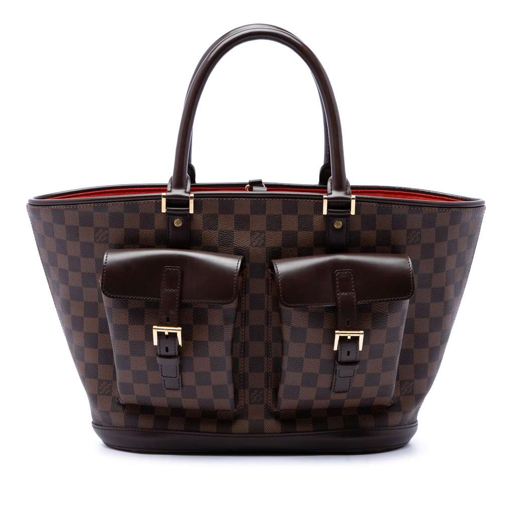 Louis Vuitton Damier Ebene Manosque GM Brown Very good - Front View