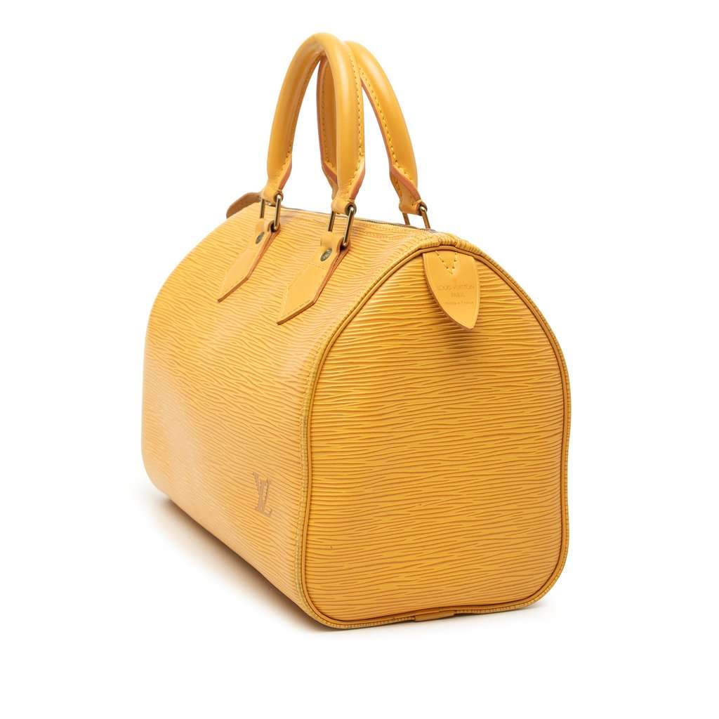 Louis Vuitton Epi Speedy 25 Yellow Leather Very good condition - Back View