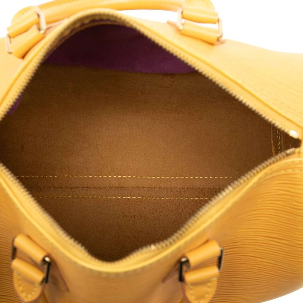 Louis Vuitton Epi Speedy 25 Yellow Leather Very good condition - Model View