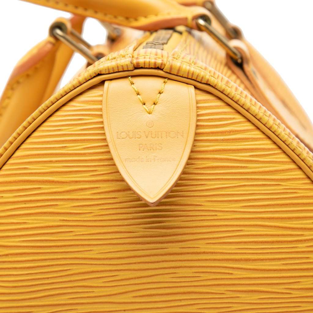 Louis Vuitton Epi Speedy 25 Yellow Leather Very good condition - Box View