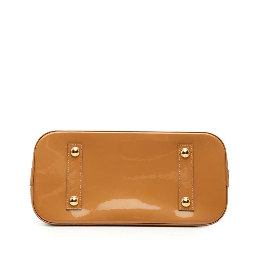 Louis Vuitton Monogram Vernis Alma PM Brown Leather Very good - Inside View