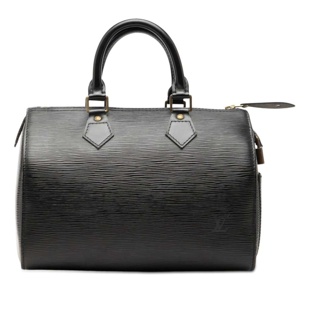 Louis Vuitton Epi Speedy 25 Black Leather Very good condition - Front View