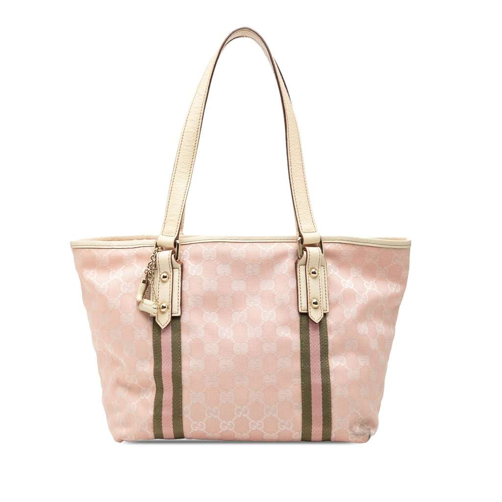 Gucci GG Canvas Jolicoeur Tote Pink Very good - Front View