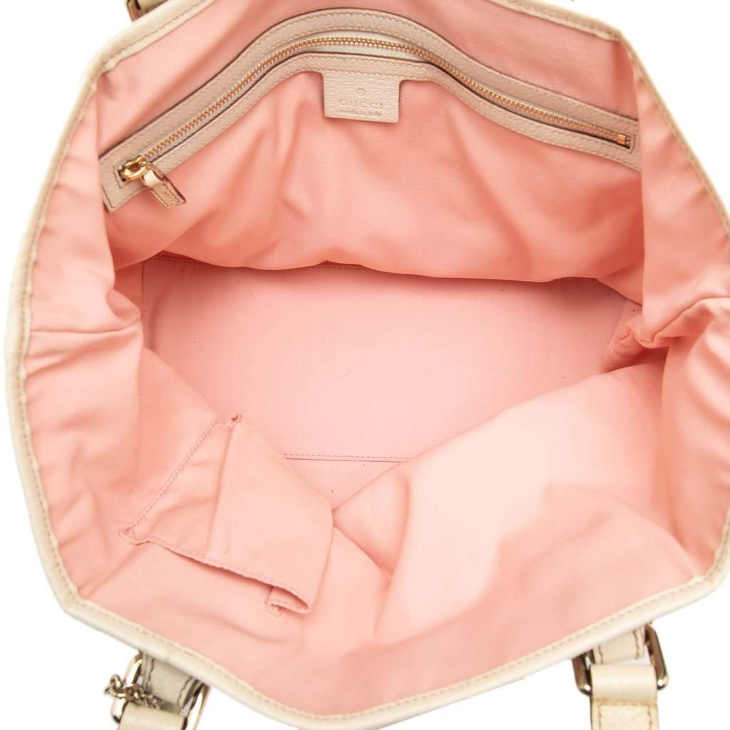 Gucci GG Canvas Jolicoeur Tote Pink Very good - Model View