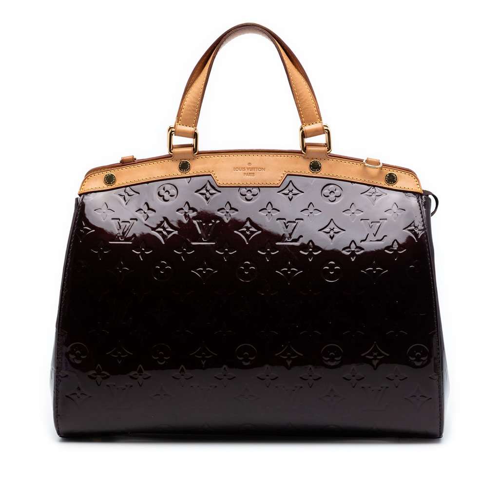 Louis Vuitton Monogram Vernis Brea GM Purple Leather Very good - Front View