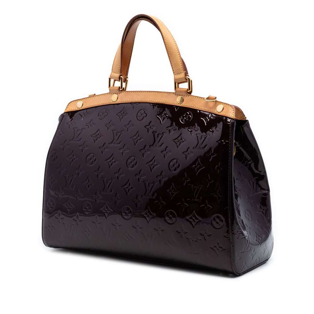 Louis Vuitton Monogram Vernis Brea GM Purple Leather Very good - Back View