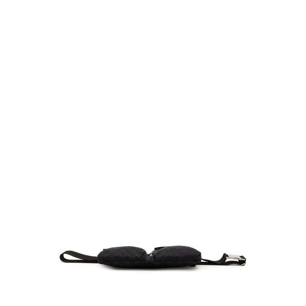 Gucci GG Canvas Double Pocket Belt Bag Black Very good condition - Inside View