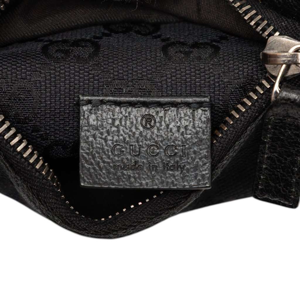 Gucci GG Canvas Double Pocket Belt Bag Black Very good condition - Box View
