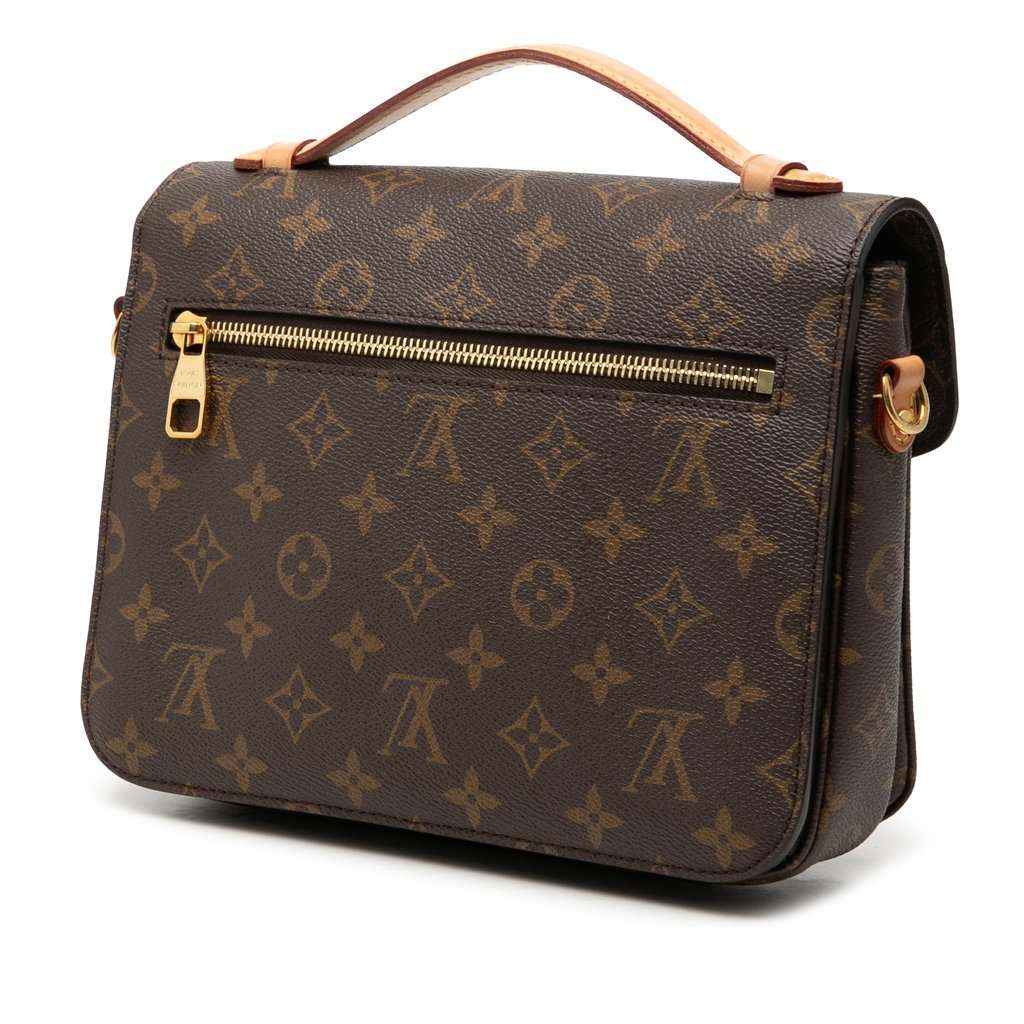 Louis Vuitton Monogram Pochette Metis Brown Very good condition - Back View