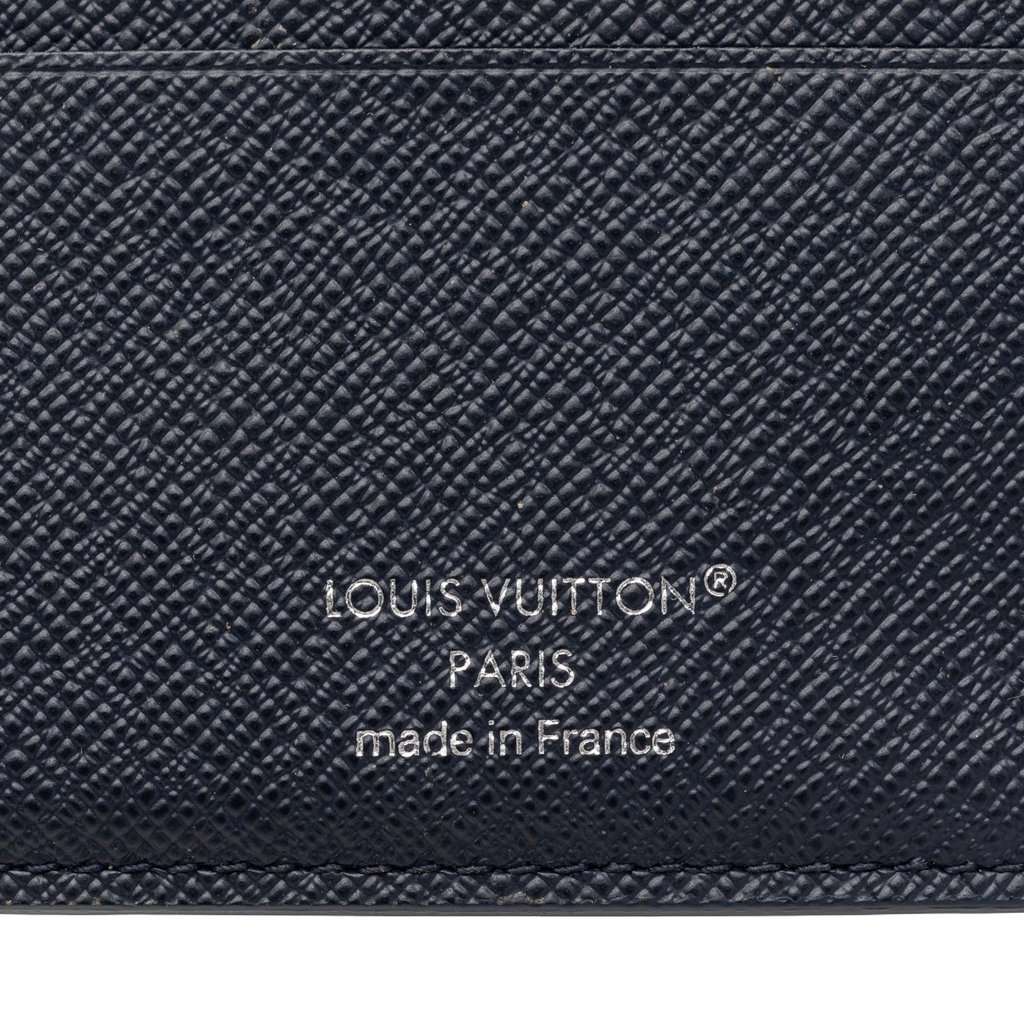 Louis Vuitton Monogram Heritage Multiple Wallet Blue Very good - Box View