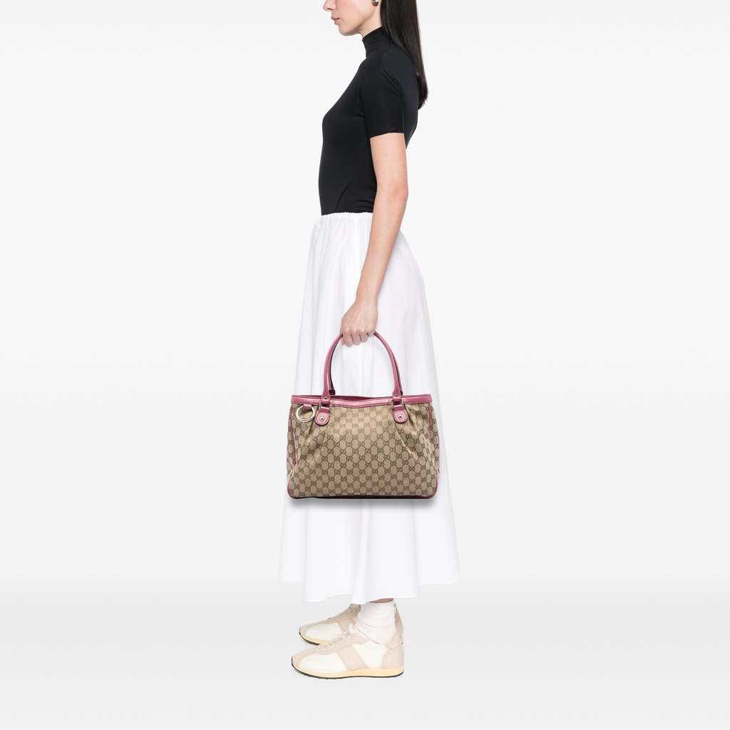 Gucci GG Canvas Sukey Tote Beige Very good - Box View