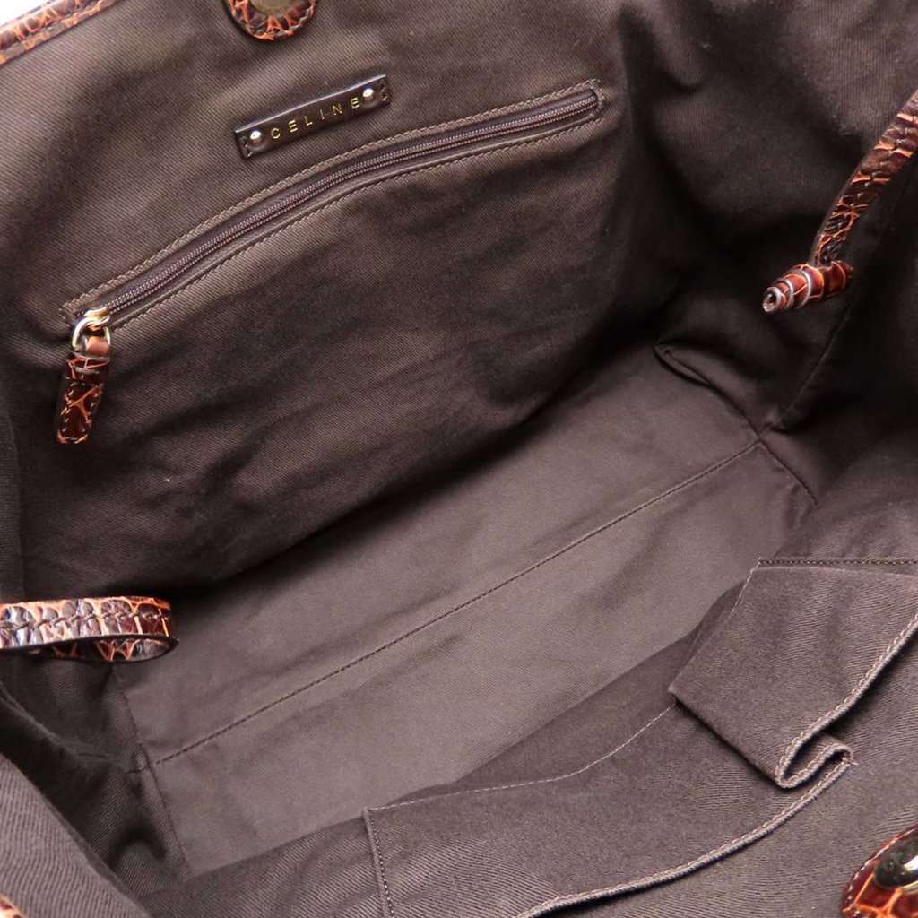 Celine Macadam Canvas Tote Brown Very good condition - Box View