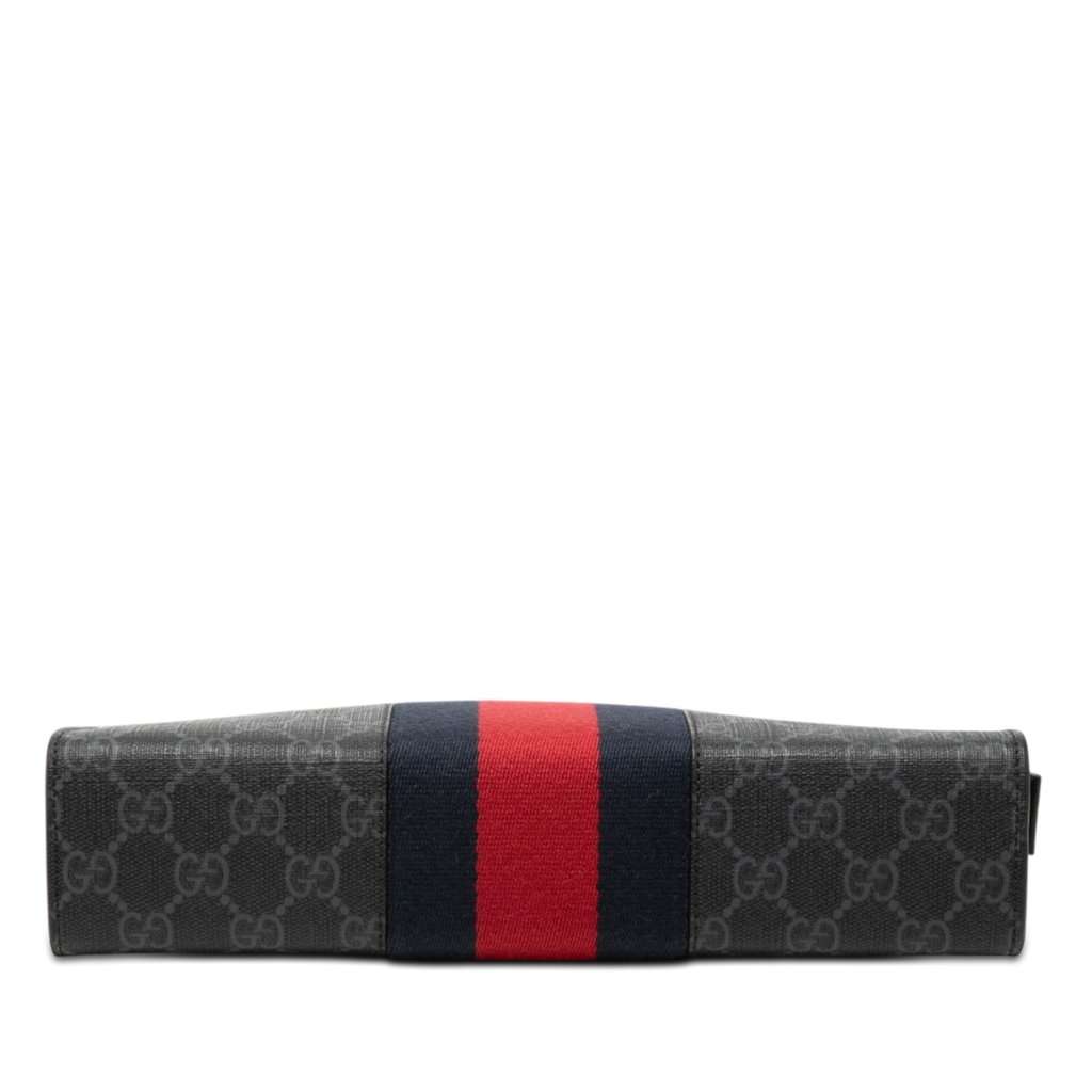 Gucci GG Supreme Web Clutch Black Very good condition - Inside View