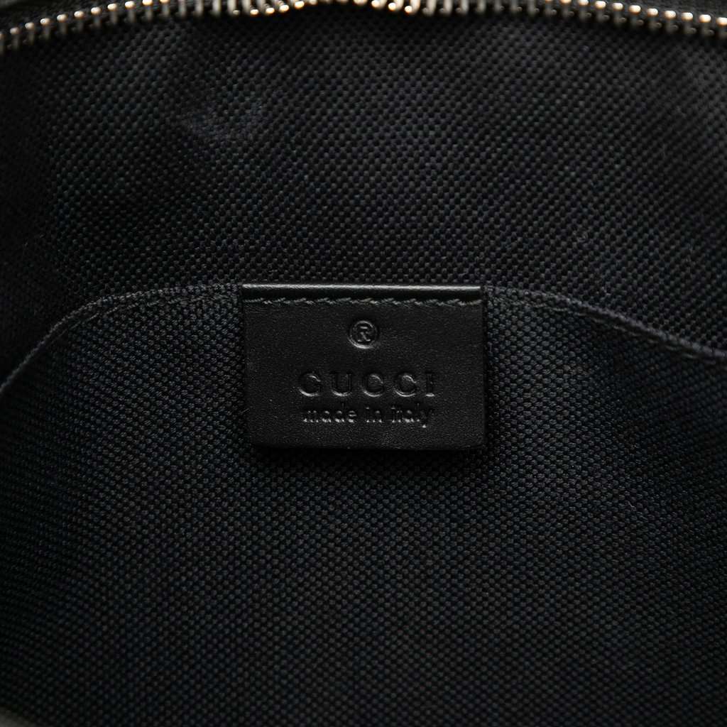Gucci GG Supreme Web Clutch Black Very good condition - Box View