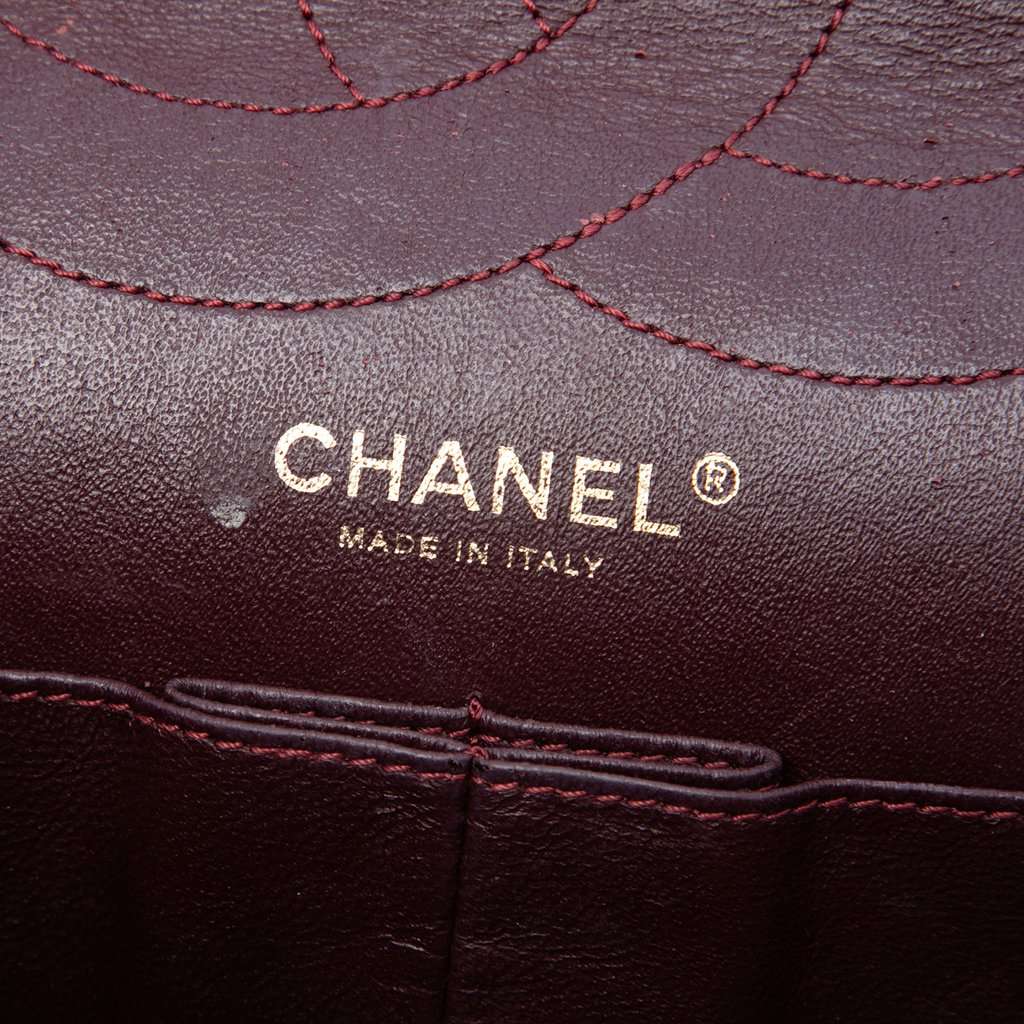 Chanel Quilted Aged Calfskin Reissue 2.55 Double Flap 227 Black Leather Very good condition - Box View